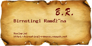 Birnstingl Ramóna névjegykártya